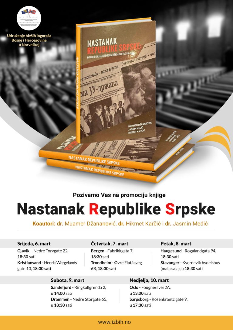 Promocija knjige “Nastanak Republike Srpske” u Norveškoj
