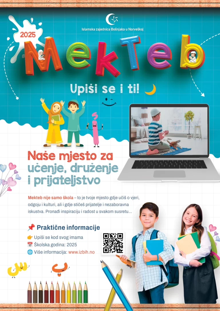 Naše mjesto za znanje i prijateljstvo – upiši se u mekteb!