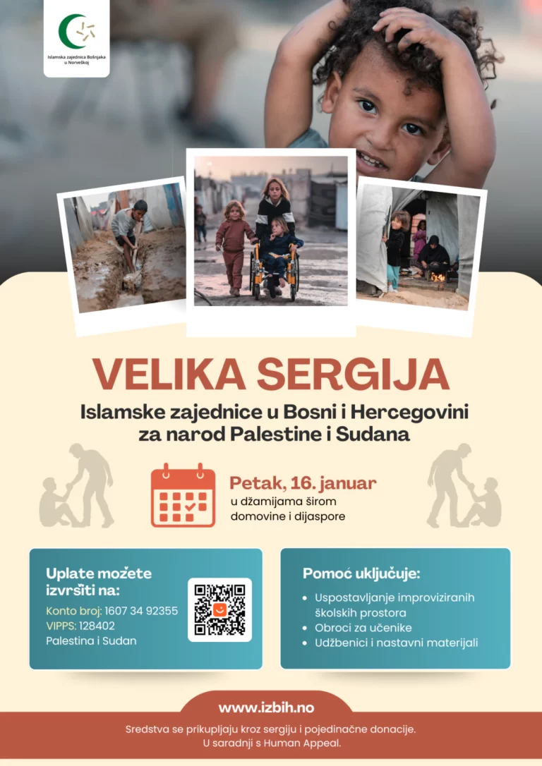VELIKA SERGIJA Islamske zajednice u BiH za narod Palestine i Sudana