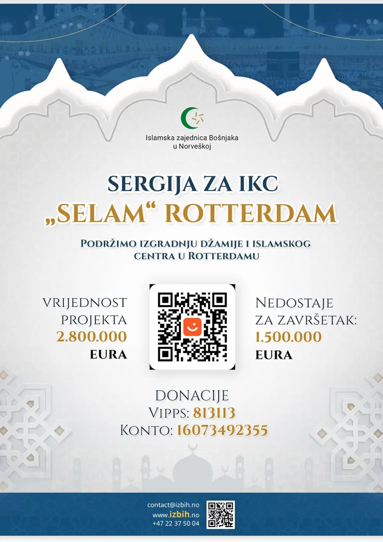 Obavijest o centralnoj sergiji za IKC „SELAM“ ROTTERDAM